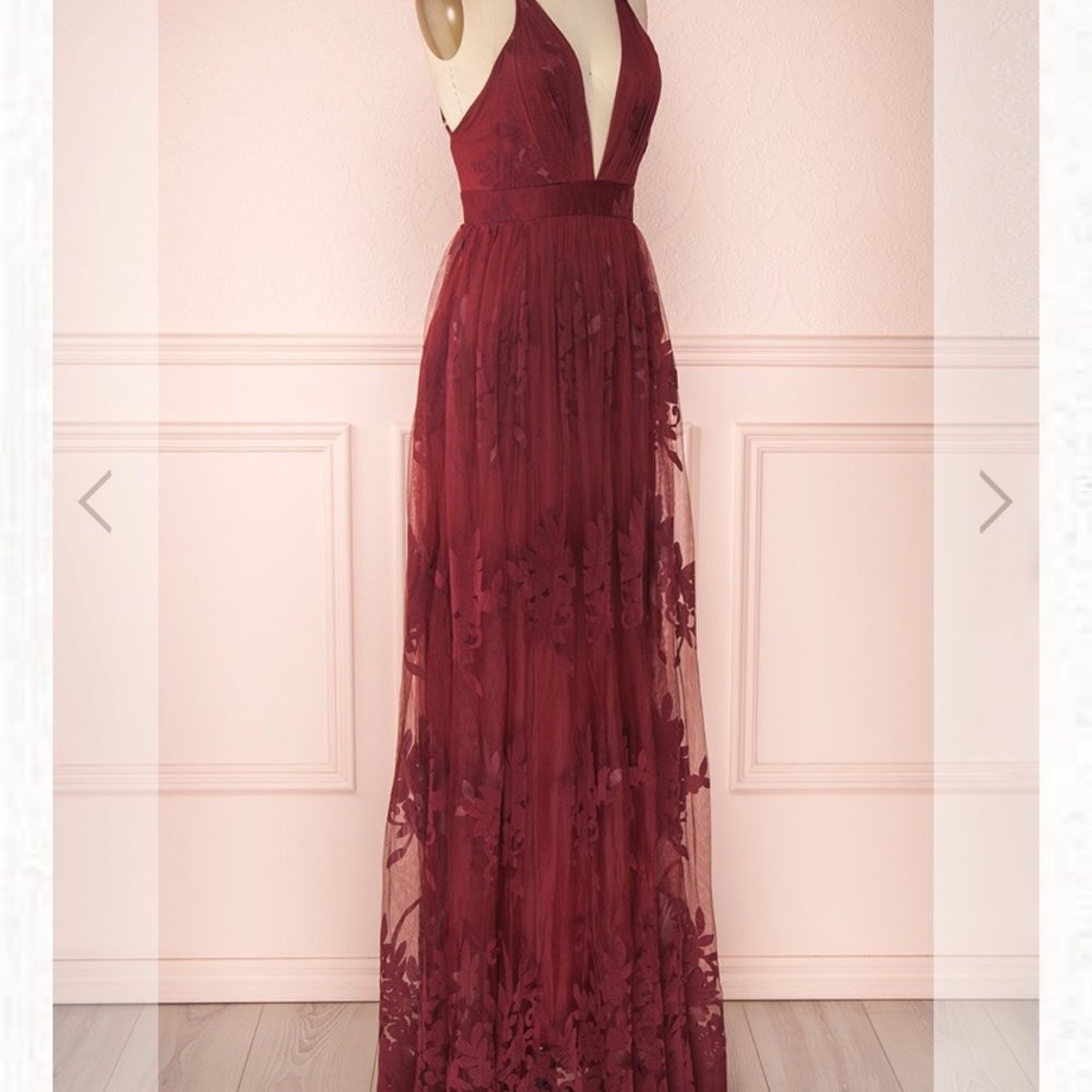Kailania Burgundy Maxi Dress - Picture 3 of 7